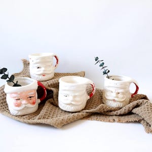 Vintage Santa Mugs