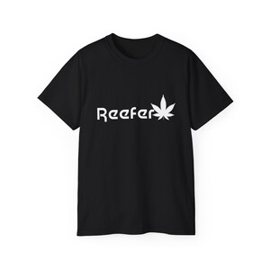 Reefer Revival Unisex Cotton Tee, Marijuana Leaf Print