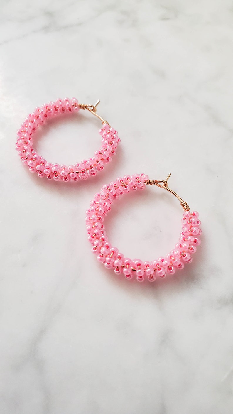 Pink Confetti Earrings image 2