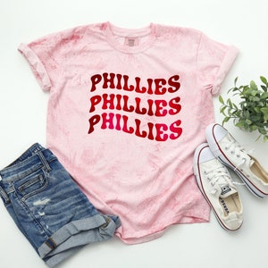 Philadelphia Phillies Wavy Shirt, Philly Sports Gear
