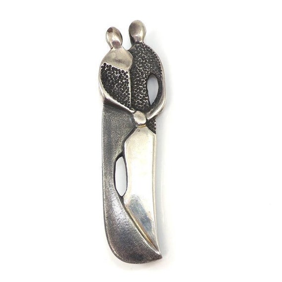 Large & HEAVY Mendell Sterling Silver Mother's Da… - image 1