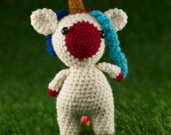 Einhörner häkeln, Einhörner, Amigurumi, Spielzeug, Stofftier, handgemacht, Basteln, Weihnachtsgeschenk, Baby-Dusche-Geschenke, Einhörner mit Regenbogen-Haaren