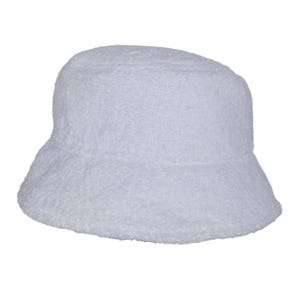 Handmade Comfy Cozy Terry Cloth Bucket Hats: White, Cream, Grey or Black