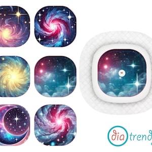 Medtronic Simplera sensorklistermärken - Galaxy (set om 6)