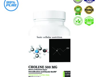 BasicCellularNutrition Citi Choline 500 MG 90 Capsules