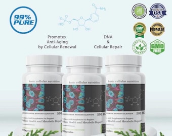 NMM Pure Potency 500 MG, 90 cápsulas (3 frascos)