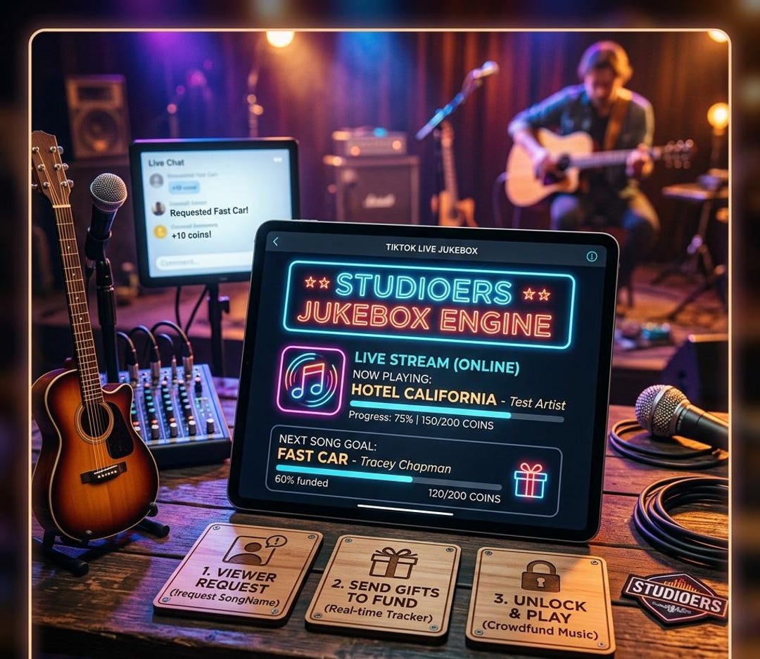 Tiktok Live Jukebox Overlay, Automated Song Request Bot (digital ...