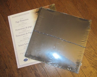 Creative Memories Scrapbooking Original 12x12 Black Refill Pages & Protectors