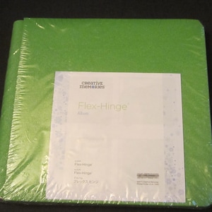 Creative Memories Scrapbooking Flex Hinge Album Cover Set 8x8 Mica Green