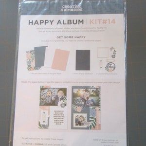 Creative Memories Scrapbooking Be Happy Kit #14 Paper Embellishments