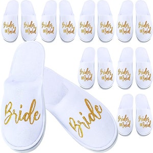 7 Pairs Bride Slippers