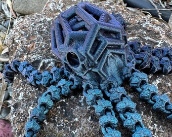 Articulated Void Octopus | Stim Toy | Fidget Toy for Adults and Kids | 3d Printed Figures | Articulating Fidget Toys | Made to order