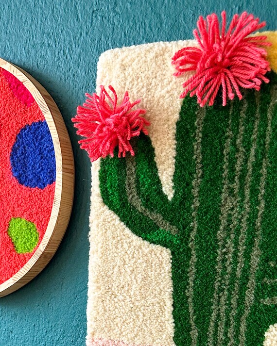 Cactus Wall Hanging, Cactus Tufted Rug, Cacti Lover Gift for Plant Mom -  Etsy