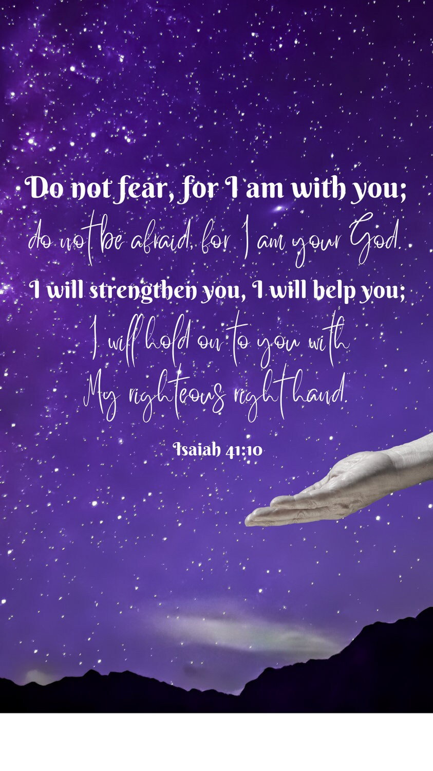 Isaiah 41:10 Phone Wallpaper