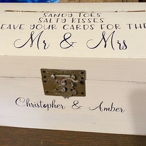Caixa de cartão de casamento - Caixa de cartão - Baú de cartão - Baú de presente - Baú de cartão de aniversário - Aniversário - Casamento - Chá de bebê - Caixa de cartão de aniversário - Cartão de Natal - Porta-cartão