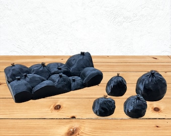 Bags of Garbage in G, O & HO scale | Model Trains | Scenery | G Scale | O Scale | HO Scale