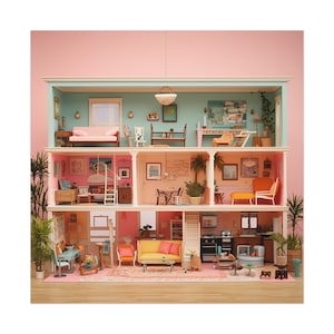 Wes Anderson inspired Barbie Dream House Print #1
