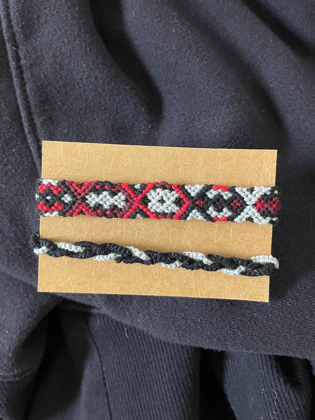 Red And Black Friendship Bracelet Set Etsy red-and-black-friendship-bracelet-set-etsy