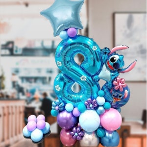 Lilo and Stitch Balloons Cartoon Character Birthday Stitch Party Age Number  Balloon Lilo and Stitch Birthday Party -  Finland