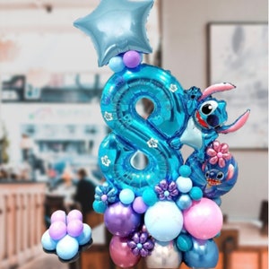 Kit per scultura di palloncini fai-da-te in lamina di cane cucito / Numero di compleanno di ragazzo e ragazza Bouquet di palloncini di compleanno / Pila di temi per feste di palloncini per il primo compleanno