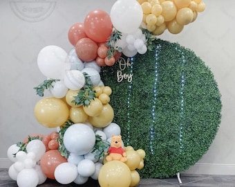 Cute Winnie The Pooh Bee Pastel Macaron DIY Balloon Garland Kit | Birthday Party Decor Balloon Arch | Baby Shower Gender Reveal Decoration