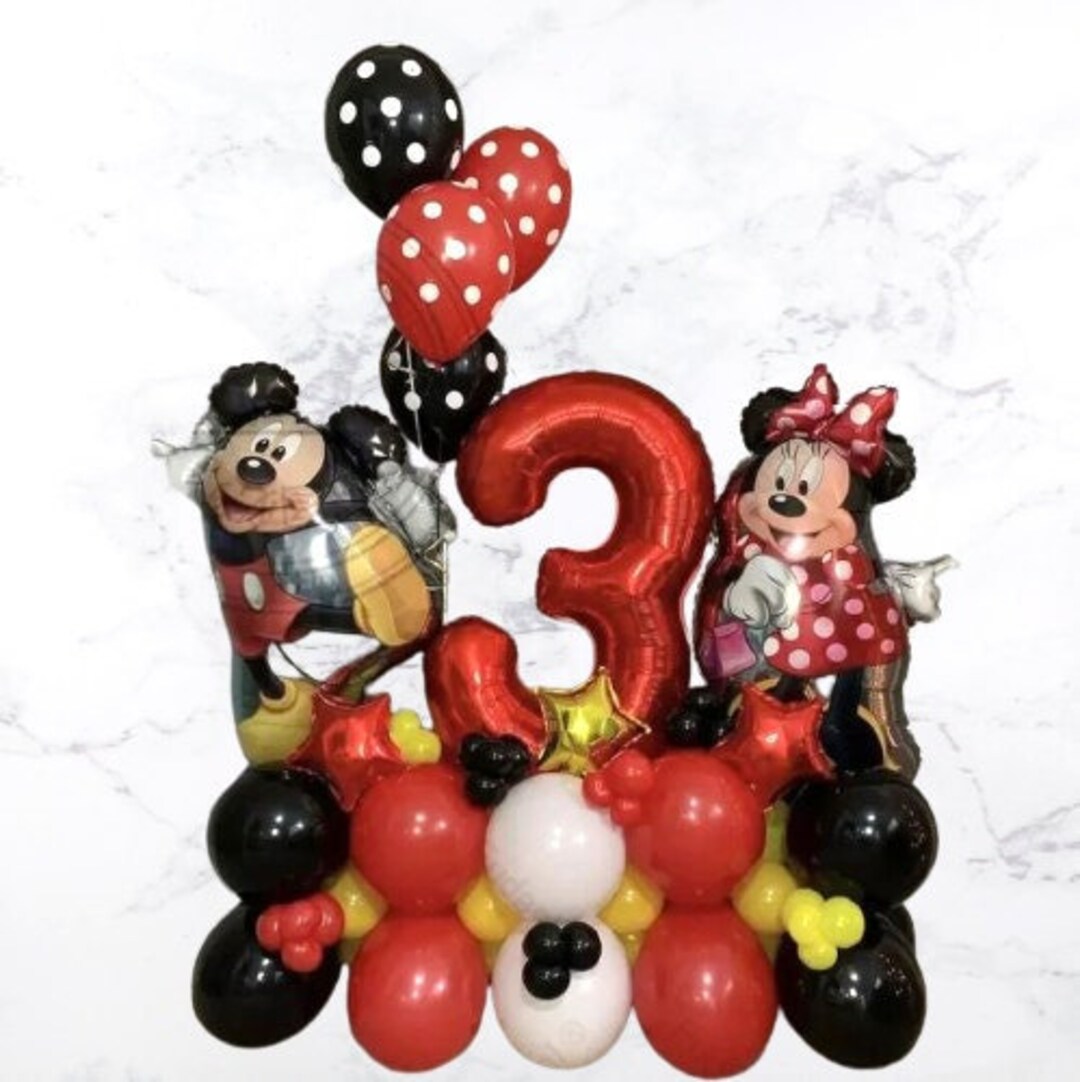 Mickey Minnie Mouse Foil DIY Balloon Sculpture Kit | Birthday Boy Girl ...