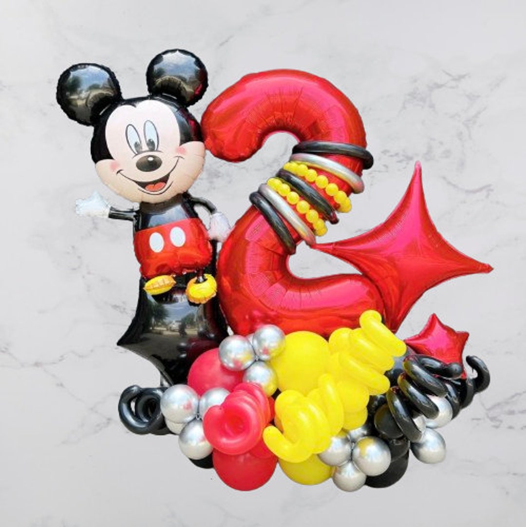 Mickey Mouse Foil DIY Balloon Sculpture Kit | Birthday Boy Girl Number ...