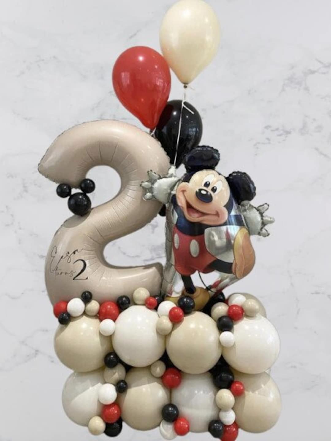Mickey Mouse Foil DIY Neutral Balloon Sculpture Kit | Birthday Boy Girl ...