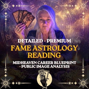 Fame Astrology Reading, Midheaven Career Blueprint, Public Image Analysis (PDF)