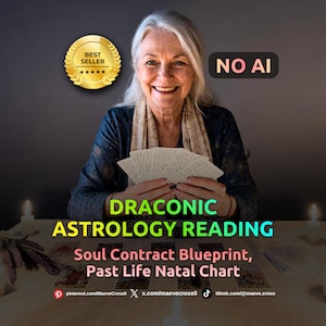 Draconic Astrology Reading, Soul Contract Blueprint, Past Life Natal Chart (Digital PDF)