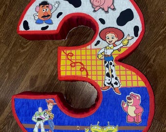 Toy Story theme Number piñata Jessie