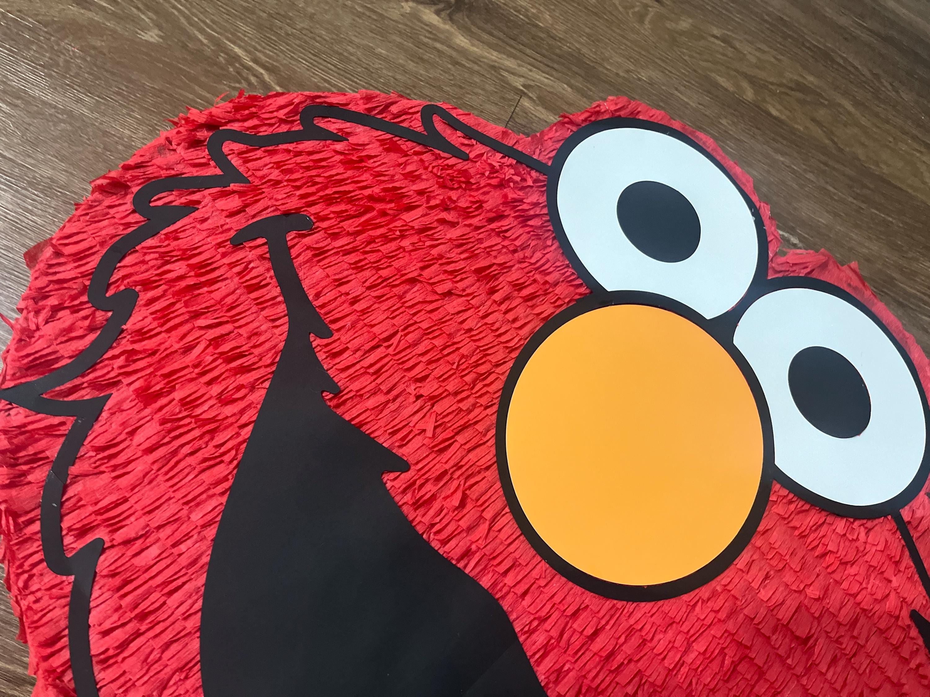 Pull String Elmo Pinata Handmade Elmo Piñata: Kids Party Decoration (25”x22.5”) - Etsy