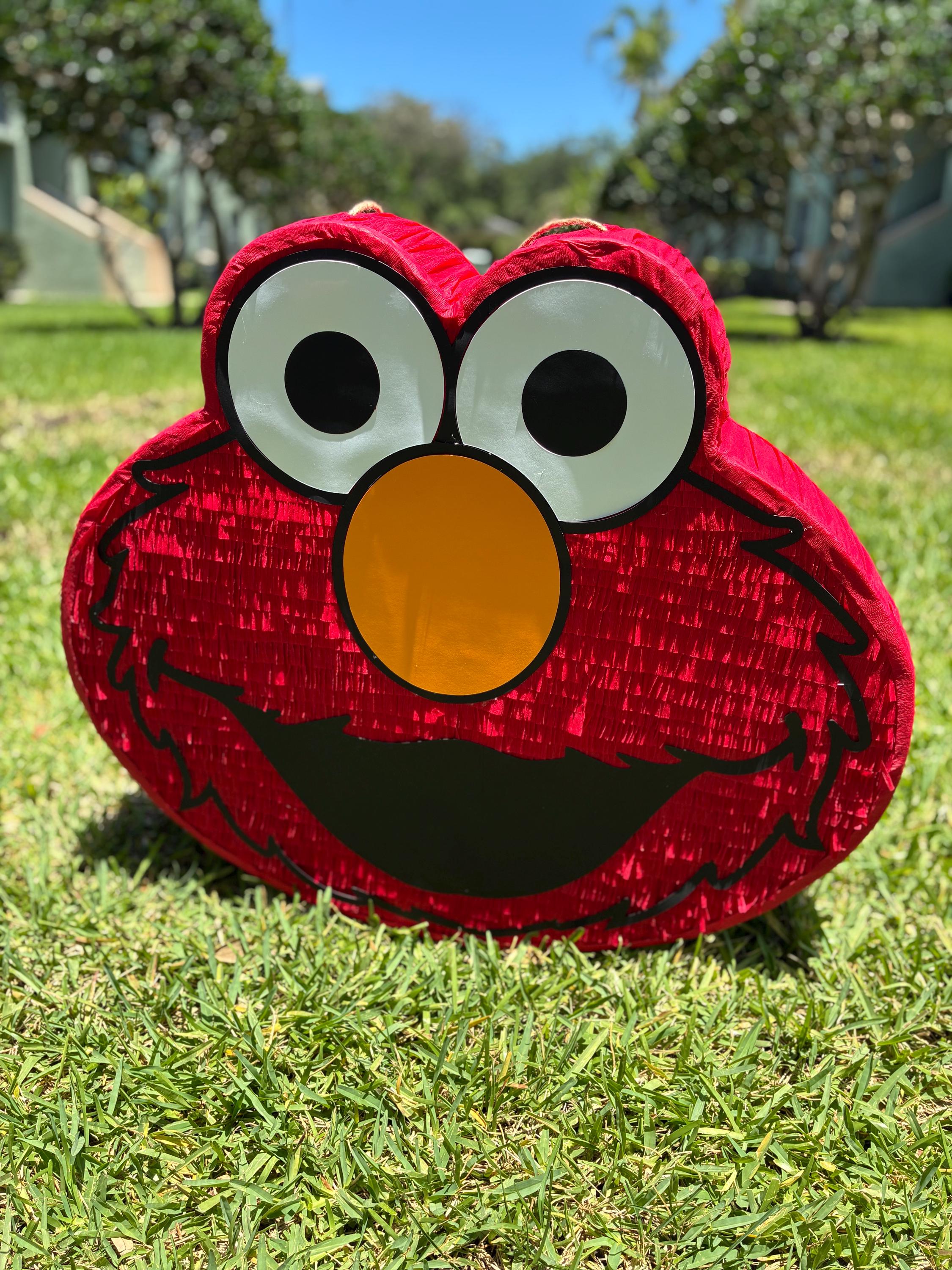 Pull String Elmo Pinata Handmade Elmo Piñata: Kids Party Decoration (25”x22.5”) - Etsy