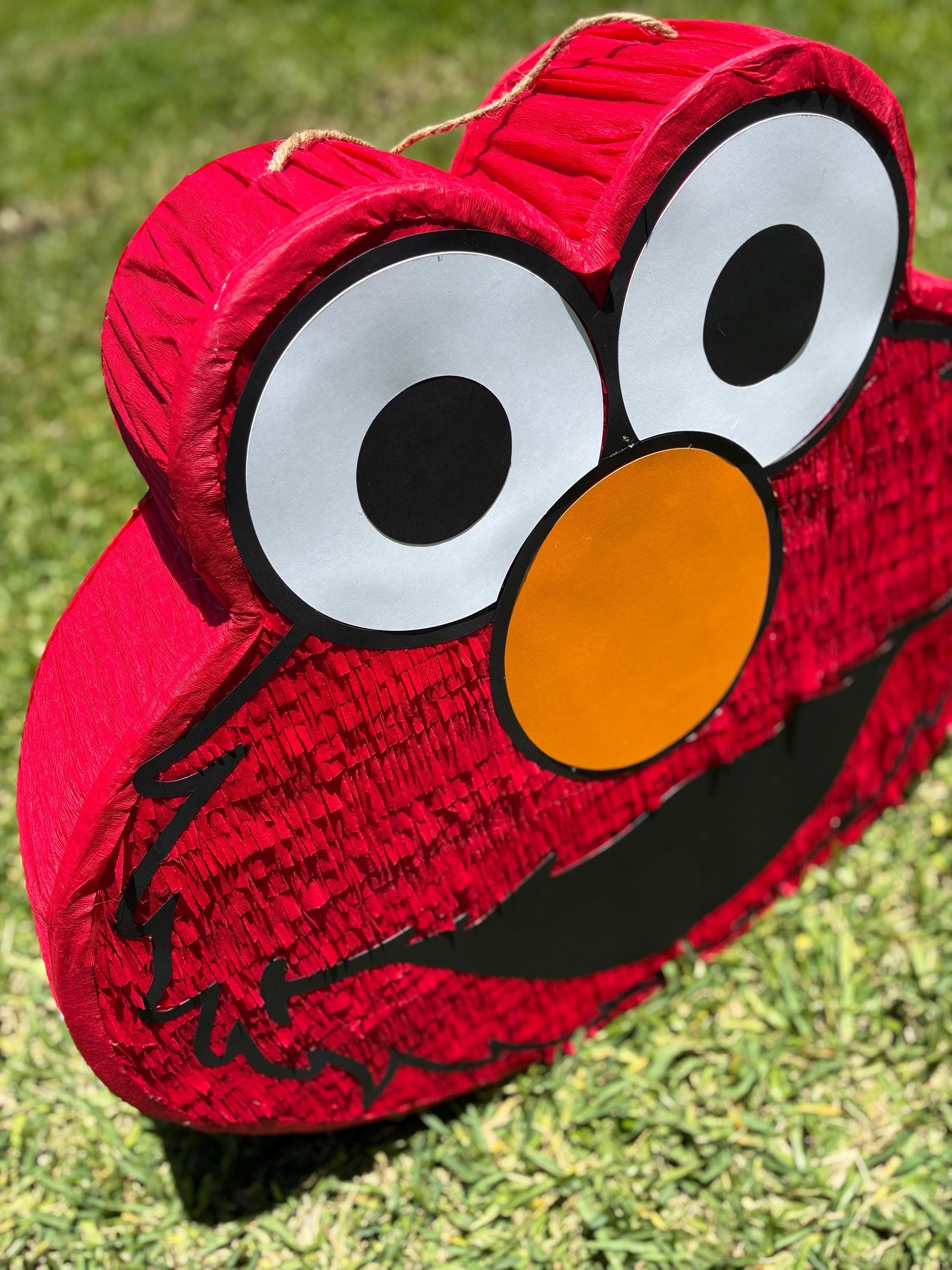 Pull String Elmo Pinata Handmade Elmo Piñata: Kids Party Decoration (25”x22.5”) - Etsy