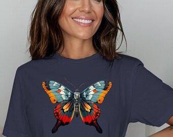 Nachtvlinder shirt, Luna Moth Shirt, nachtvlinder t shirt, luna nachtvlinder, dood nachtvlinder shirt, dood nachtvlinder, bovennatuurlijk shirt, cecropia nachtvlinder, stoner geschenken voor haar