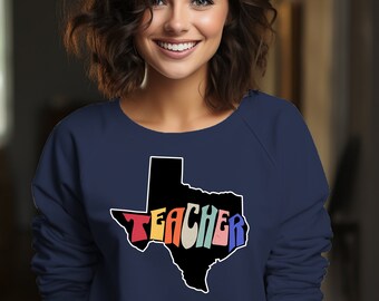 Aangepaste staat leraar Sweatshirt, gepersonaliseerde leraar Sweatshirt, gepersonaliseerde leraar Sweatshirt, aangepaste leraar staat Sweatshirt, staat