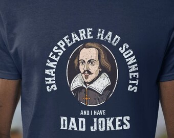 Shakespeare papa grappen, literatuur shirt, dichter shirt, Shakespeare vintage, grappige schrijver shirt, grappige Shakespeare, Shakespeare shirt
