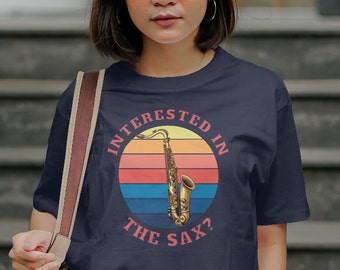 Geïnteresseerd in de saxofoon shirt, orkest shirt, saxofoon shirt, cadeau voor saxofoon, saxofoon cadeau, orkest cadeau, grappig shirt, papa grap