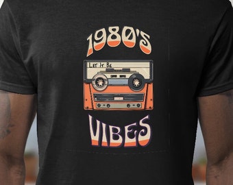 Jaren 80 Vibes Retro Shirt, Cassette Tape, Vintage Design, Muziekliefhebber, Vintage Muziek Shirt, Vintage jaren 80 shirt, 80's Vibe Shirt, 80's party
