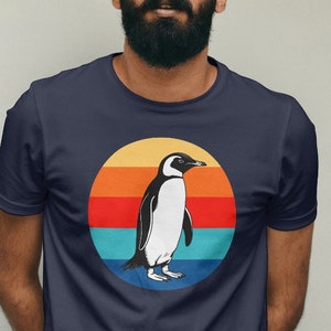 Retro Ocean Penguin Shirt, Penguin Tshirt, Penguin shirt, Penguin, save the Penguins, Penguin gift, environmentalist, retro ocean shirt