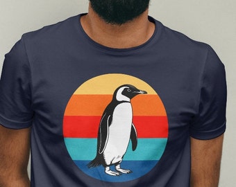 Retro Ocean Penguin Shirt, Penguin Tshirt, Penguin shirt, Penguin, red de Penguins, Penguin cadeau, milieuactivist, retro oceaan shirt