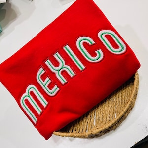 Mexico sweatshirt / Embroidery Crewneck/ Trendy Crewneck / embroidery sweatshirt/ badbunny Sweatshirt