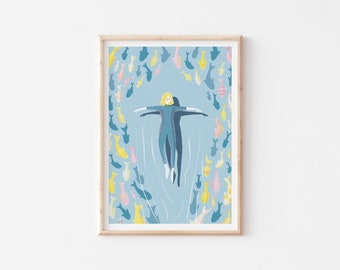 Just Breathe | Illustrated Art Print