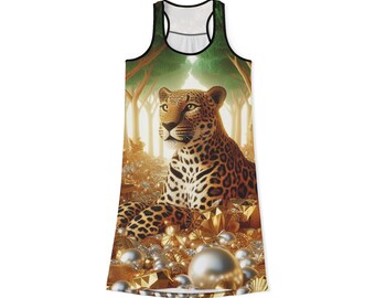 CHEETAH LEOPARD Women's Racerback Dress