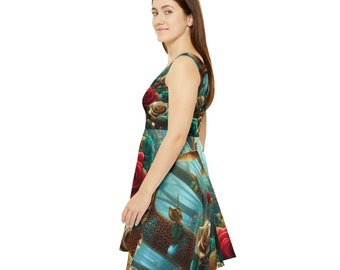 ROSES and forest Dress