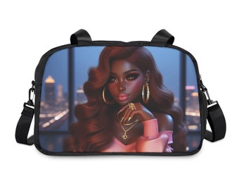 Black Barbie Diva gym bag