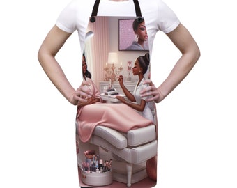 salon spa Apron, stylist apron, makeup, apron, esthetician apron, spa apron, shampoo apron, artist apron, color apron