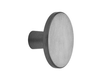 Tirador y pomo Furnipart Square 10 Plato, aluminio antracita cepillado, 128 mm