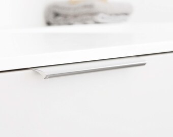 Tirador de perfil anodizado brillante recto Furnipart Edge de 40 mm, 200 mm y 350 mm