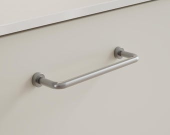 Tirador Furnipart Lounge pulido en seda de 128 mm y 160 mm